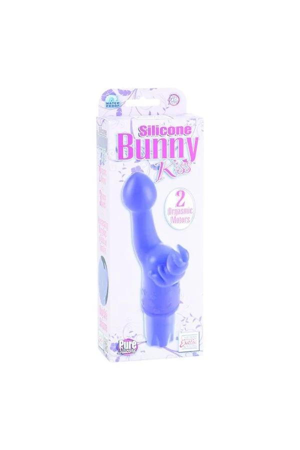 Silikon Bunny Kiss Vibrator lila von California Exotics kaufen - Fesselliebe