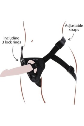 Strap-On-Gurt Schwarz von Get Real kaufen | Fesselliebe