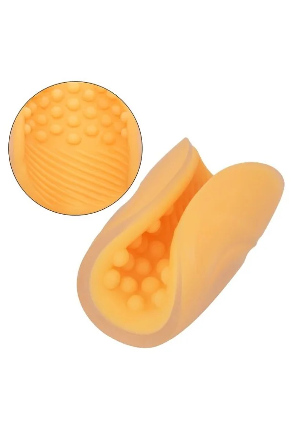 Calex Dual Grip Masturbator - Orange von California Exotics kaufen - Fesselliebe