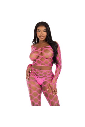 Top & Leggins Hardcore Pink von Leg Avenue Sets kaufen | Fesselliebe