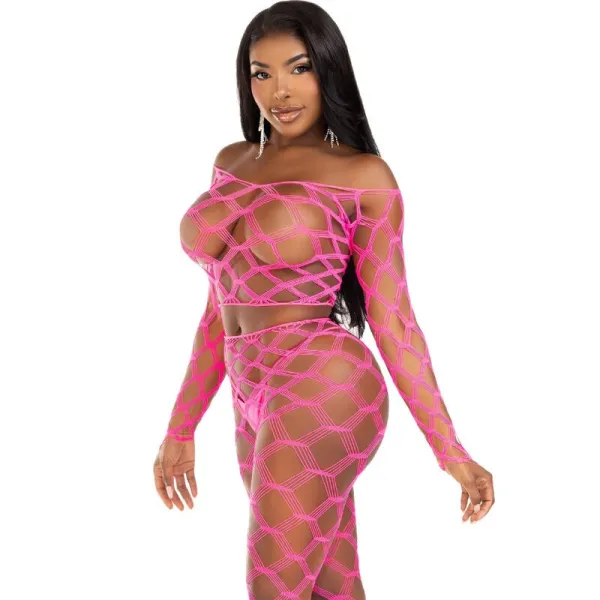 Top & Leggins Hardcore Pink von Leg Avenue Sets kaufen | Fesselliebe