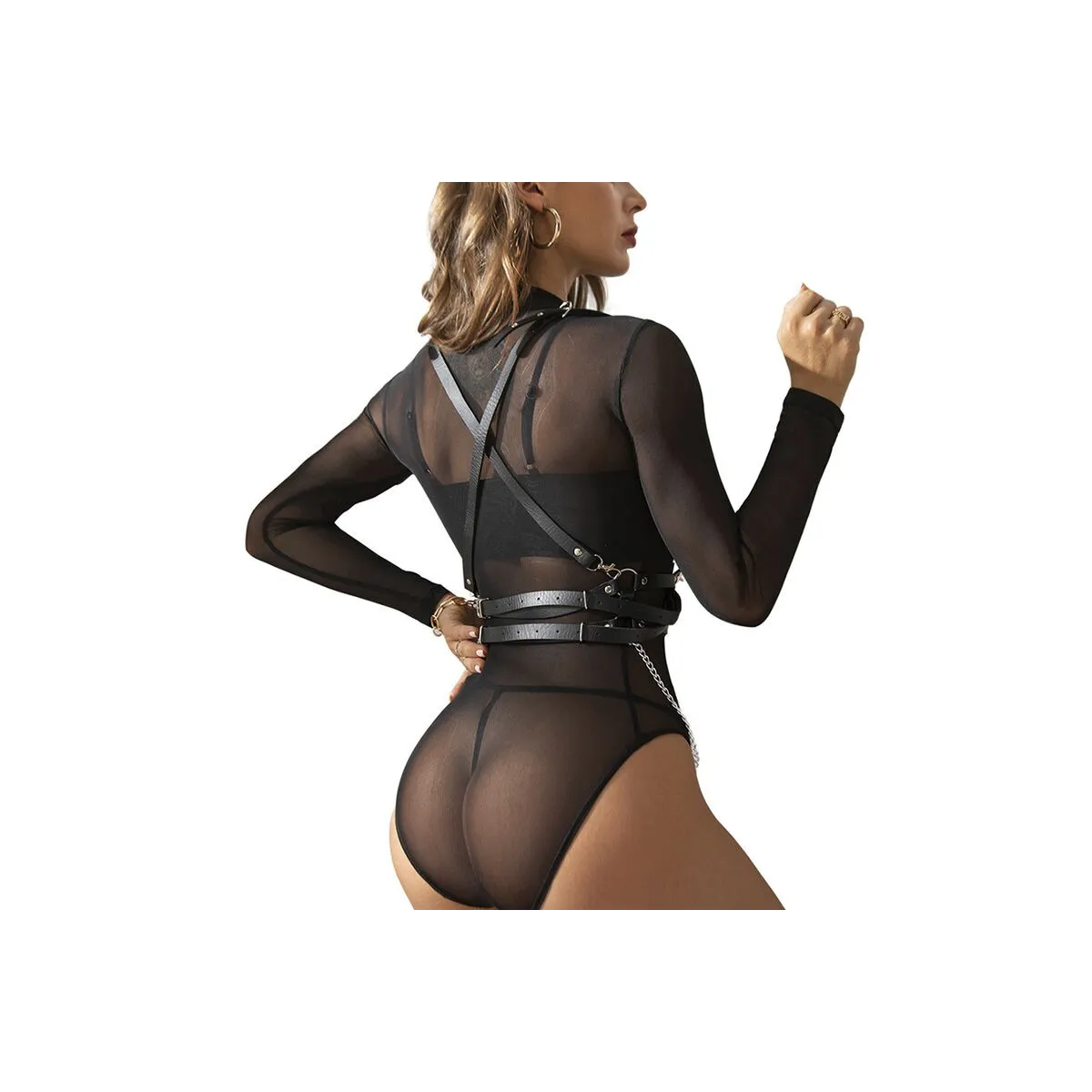 Harness mit Riemen und Kette ??DETAILS One Size (S-L) von Subblime Fetish kaufen | Fesselliebe