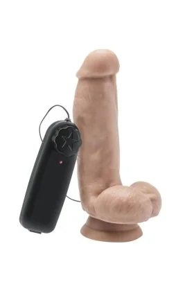 Dildo 12 cm mit Kugeln Vibrator Beige von Get Real