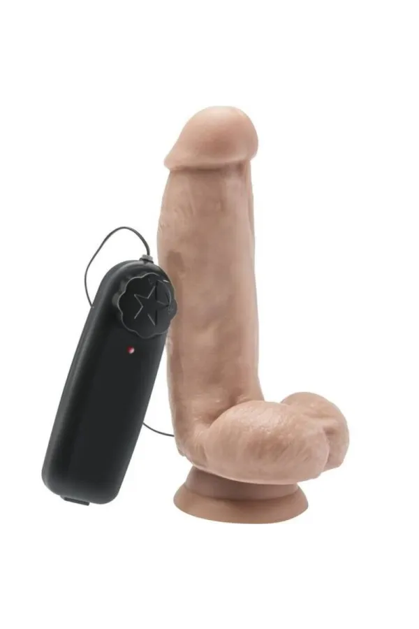 Dildo 12 Cm mit Kugeln und Vibration Hautfarben von Get Real kaufen - Fesselliebe