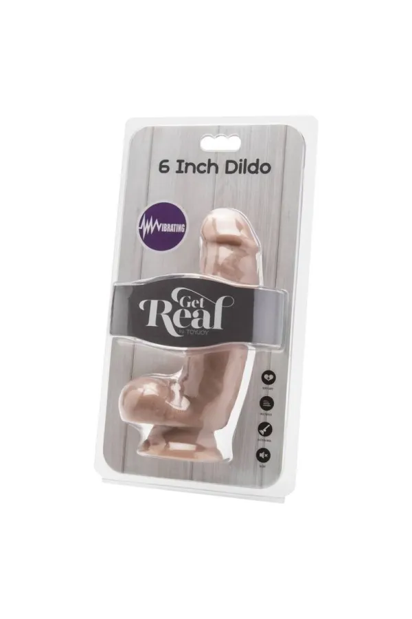 Dildo 12 Cm mit Kugeln und Vibration Hautfarben von Get Real kaufen - Fesselliebe