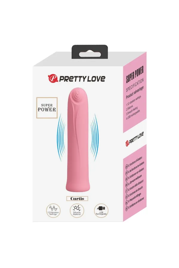 Curtis Mini Super Power Vibrator 12 Rosa Silikonvibrationen von Pretty Love Flirtation kaufen - Fesselliebe