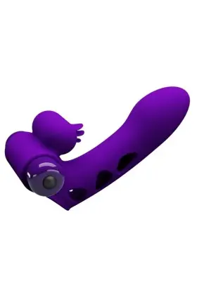 Orlando Lila Vibrator Fingerhülle von Pretty Love Male