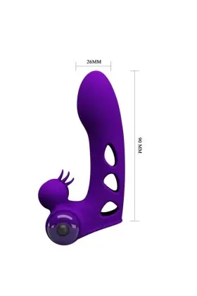 Orlando Lila Vibrator Fingerhülle von Pretty Love Male