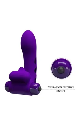 Orlando Lila Vibrator Fingerhülle von Pretty Love Male