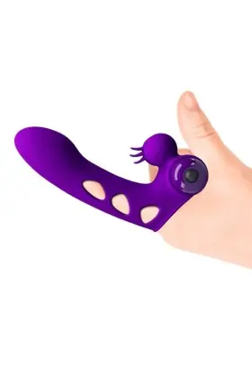 Orlando Lila Vibrator Fingerhülle von Pretty Love Male