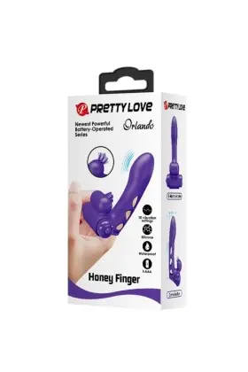 Orlando Lila Vibrator Fingerhülle von Pretty Love Male