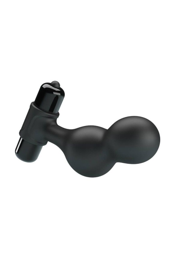 Schwarzer Silikon-Vibrator-Analstecker von Mr Play kaufen | Fesselliebe