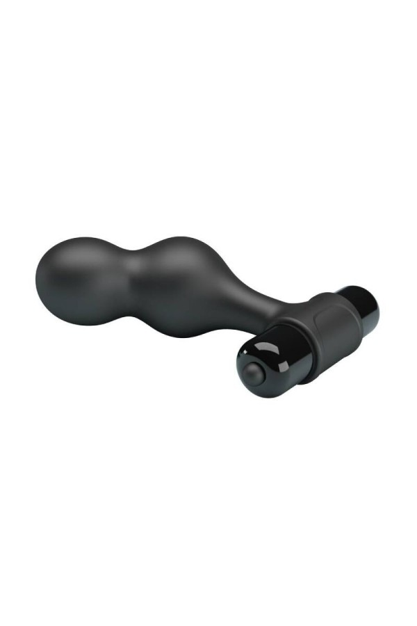 Schwarzer Silikon-Vibrator-Analstecker von Mr Play kaufen | Fesselliebe