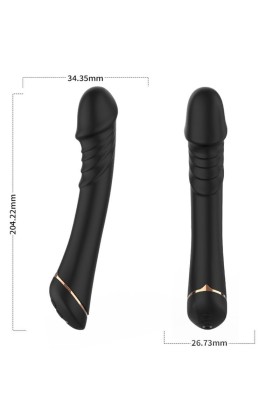 Dildo Vibrator Silikon Schwarz von Armony Vibrators kaufen | Fesselliebe
