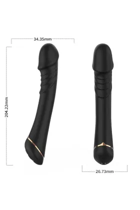 Dildo Vibrator Silikon Schwarz von Armony Vibrators