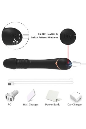 Dildo Vibrator Silikon Schwarz von Armony Vibrators kaufen | Fesselliebe