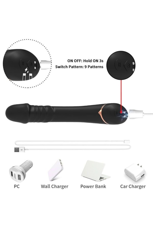 Dildo Vibrator Silikon Schwarz von Armony Vibrators kaufen | Fesselliebe