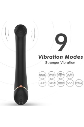 Vibrator Faltkopf Silikon Schwarz von Armony Vibrators kaufen | Fesselliebe
