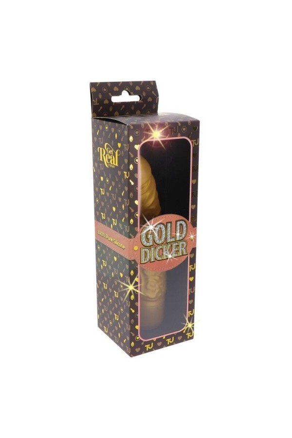 Gold Dicker Stim Vibrator Gold von Get Real kaufen | Fesselliebe