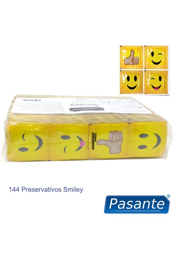 Kondome Smiley Beutel 144 Stück von Pasante kaufen | Fesselliebe
