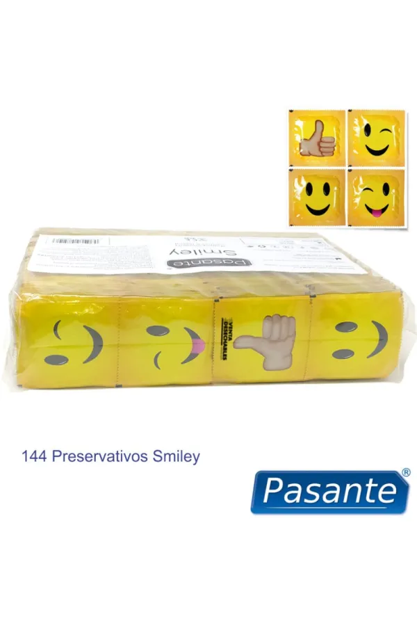 Kondome Smiley Beutel 144 Stück von Pasante kaufen - Fesselliebe