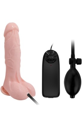 Realistischer Vibrierender und Aufblasbarer Dildo 18.8 cm von Baile kaufen | Fesselliebe