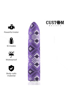 Rechargeable Snake Purple Magnetic Bullet 10v von Custom Bullets kaufen | Fesselliebe