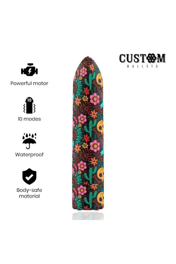 Floral Rechargeable Bullet 10 Intensities von Custom Bullets