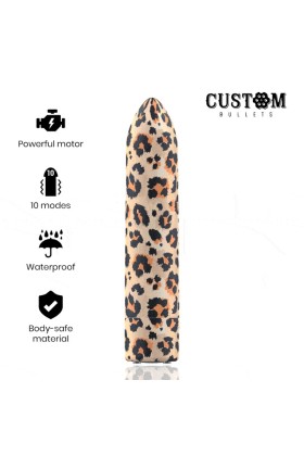 Rechargeable Bullet Leopard 10 Intensities von Custom Bullets kaufen | Fesselliebe
