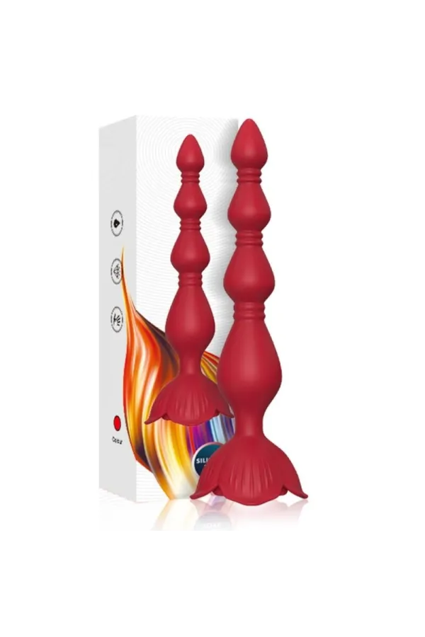 Rosa Vibrator Pagoda & Anal Plug Rot von Armony For Him kaufen - Fesselliebe