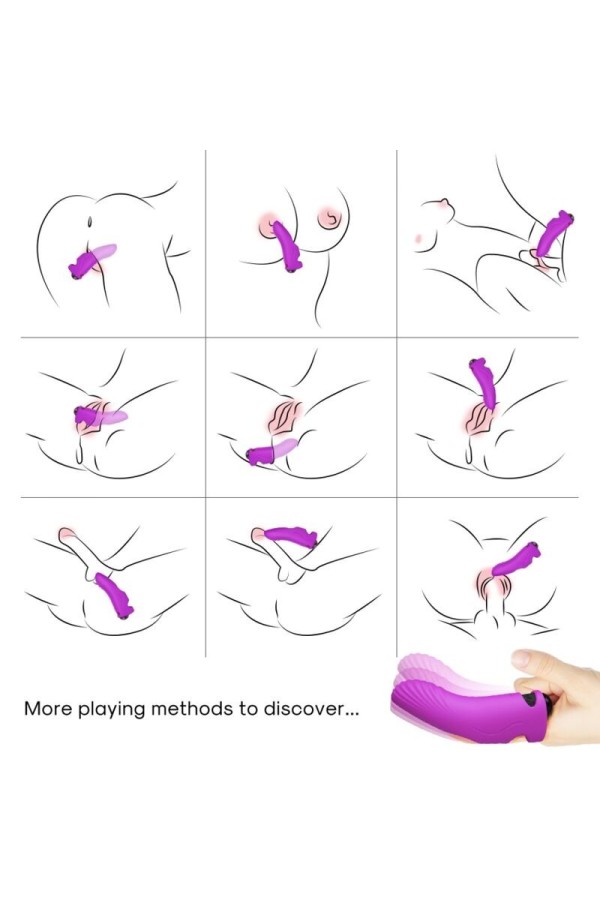 Aurora Vibrator Finger Lila von Armony Vibrators kaufen | Fesselliebe