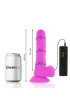 Flexibelr Vibrierender Dildo 20,5 Cm - Lila von Diversia kaufen - Fesselliebe