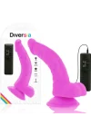 Flexibelr Vibrierender Dildo 21,5 Cm - Lila von Diversia kaufen - Fesselliebe