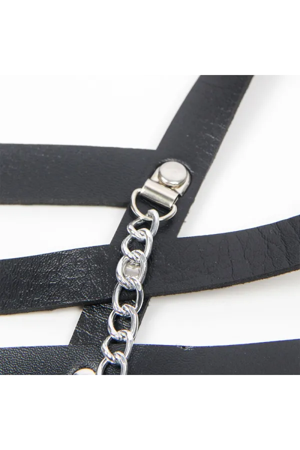 KORSETT HARNESS MIT KETTE ONE SIZE VON SUBBLIME kaufen - Fesselliebe