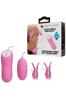 Pinzette mit Vibration und Rosa Eletroschock von Pretty Love kaufen | Fesselliebe