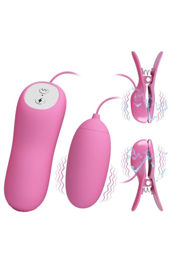 Pinzette mit Vibration und Rosa Eletroschock von Pretty Love kaufen | Fesselliebe