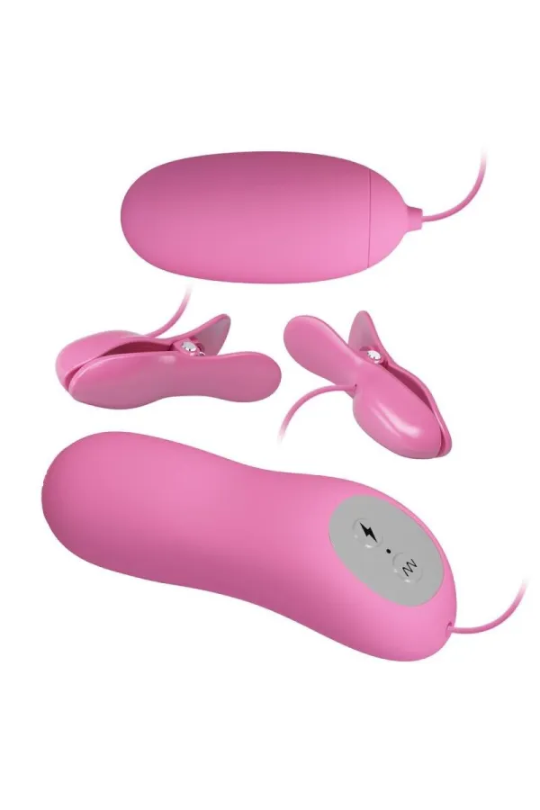 Klemmen mit Vibration und Eletroschock Rosa von Pretty Love Flirtation kaufen - Fesselliebe