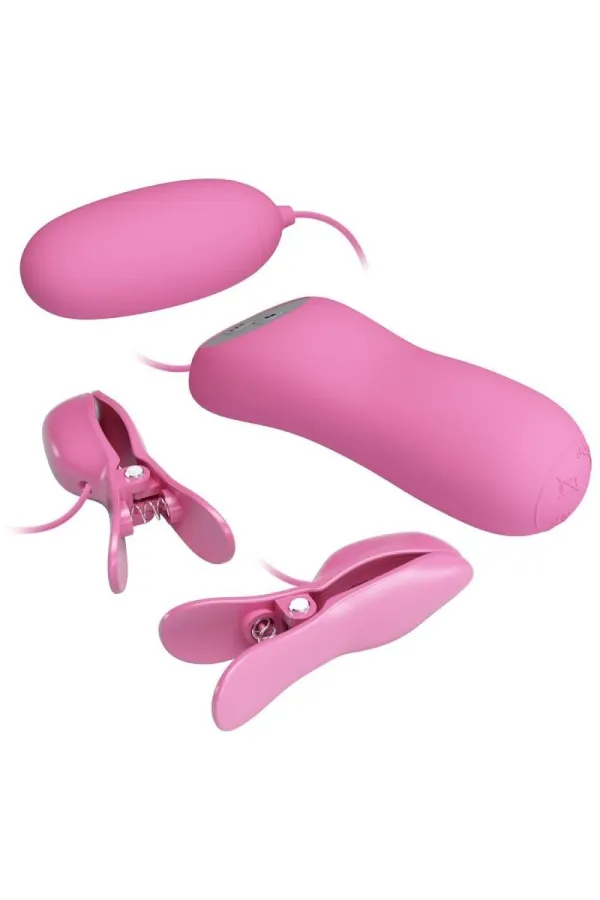 Klemmen mit Vibration und Eletroschock Rosa von Pretty Love Flirtation kaufen - Fesselliebe