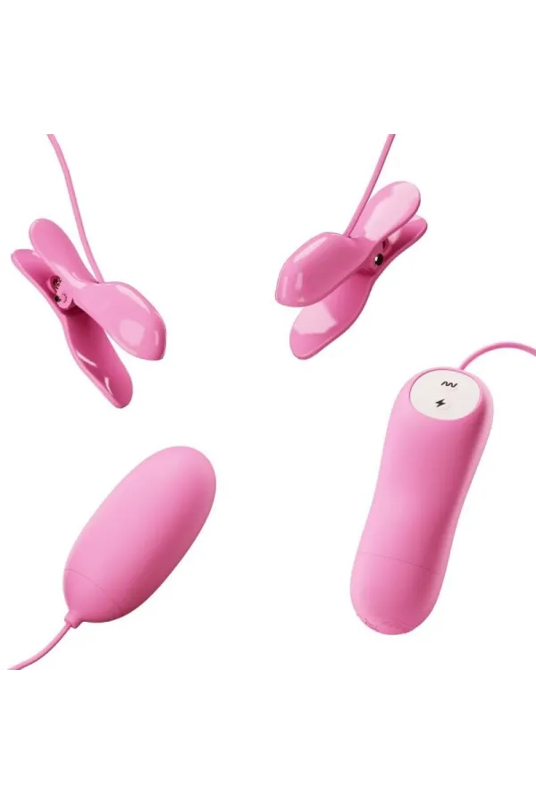 Klemmen mit Vibration und Eletroschock Rosa von Pretty Love Flirtation kaufen - Fesselliebe