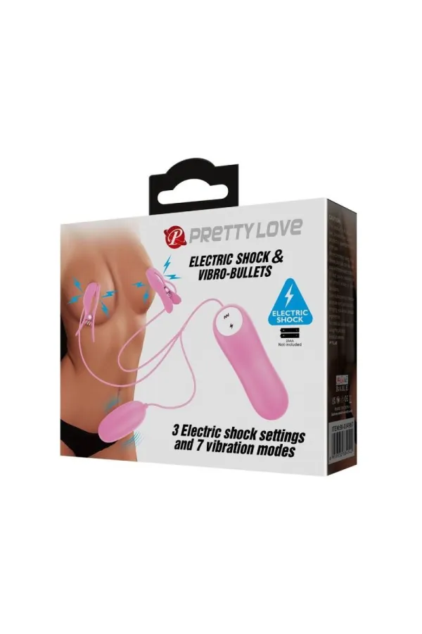 Klemmen mit Vibration und Eletroschock Rosa von Pretty Love Flirtation kaufen - Fesselliebe