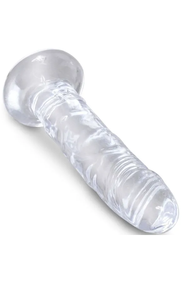 Realistischer Dildo 15,5 cm transparent von King Cock kaufen - Fesselliebe