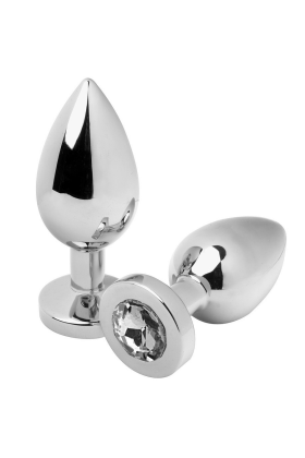Analplug Diamant Transparent Klein 5,71 cm von Metal Hard kaufen | Fesselliebe