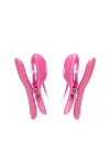 Romantic Wave Vibrierender und Eletric Shock Nipple Clamps Fuchsia von Baile Stimulation kaufen - Fesselliebe