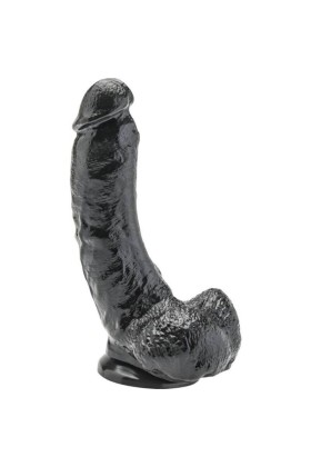 Dildo 20,5 cm mit Hoden Schwarz von Get Real kaufen | Fesselliebe