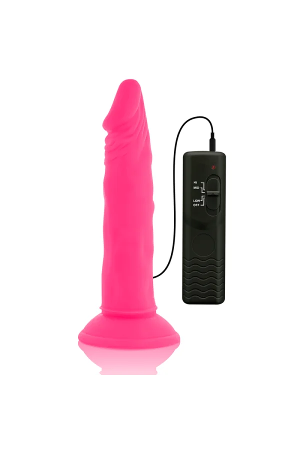 Flexibelr Vibrierender Dildo 23 Cm - Rosa von Diversia kaufen - Fesselliebe