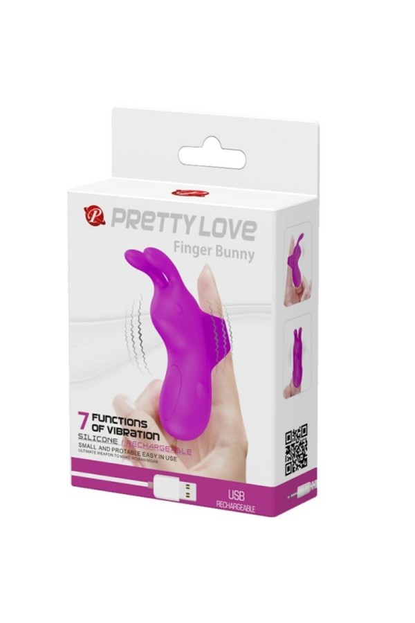 Smart wiederaufladbarer Fingerhut mit Kaninchen von Pretty Love Smart kaufen | Fesselliebe