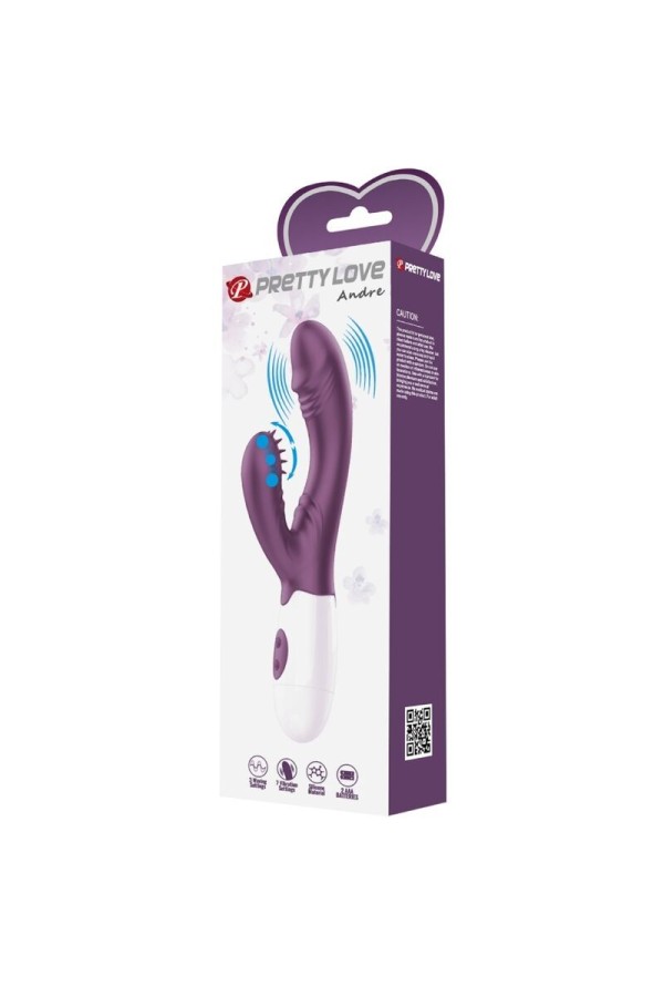Andre Rabbit Vibrator & G-Punkt-Stimulator Lila von Pretty Love Flirtation kaufen | Fesselliebe