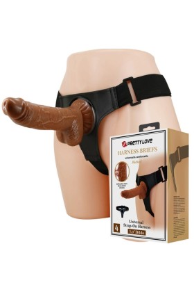 Harness-Hose Universal-Harness mit Dildo Micheal 20 cm Schwarz von Pretty Love kaufen | Fesselliebe