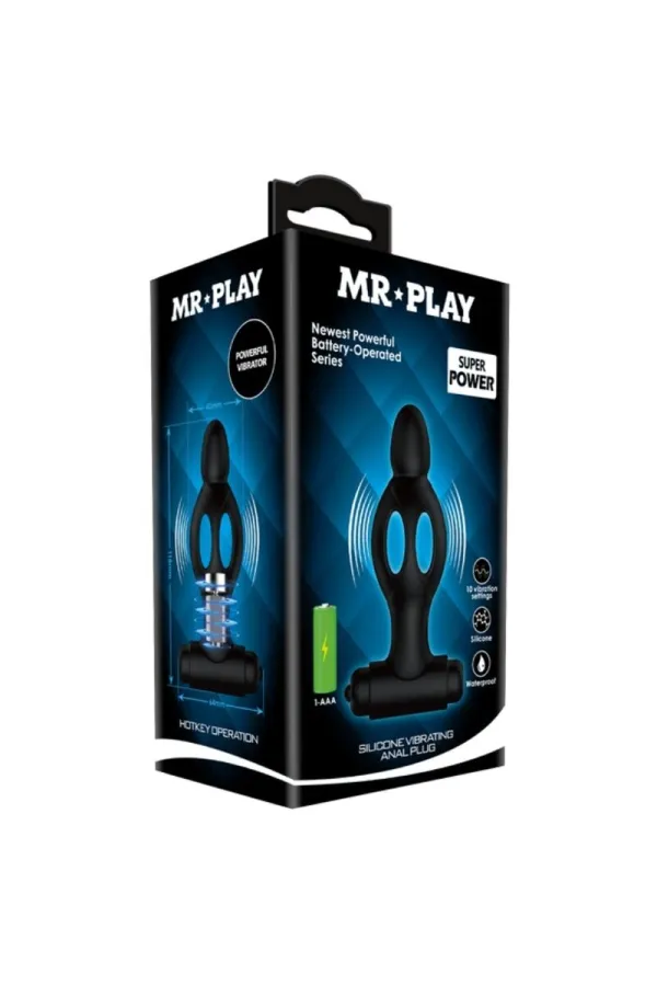 Silikon Analplug mit Vibration von Mr Play kaufen - Fesselliebe