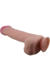 Sliding Skin Series Realistischer Dildo mit Sliding Skin Saugnapf Braun 26 cm von Pretty Love High Grade